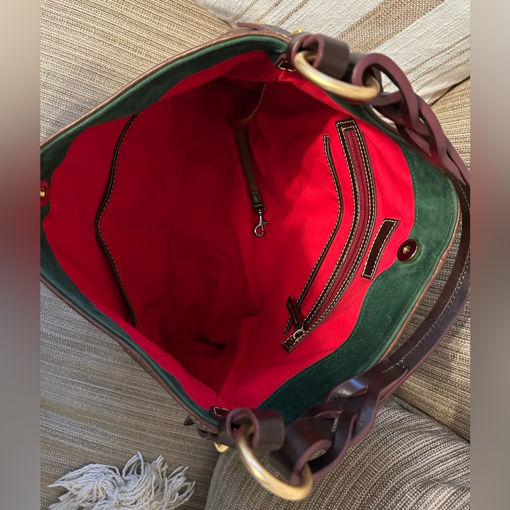 Dooney & Bourke Florentine Twist Strap Hobo in Chesnut - Picture 6 of 6